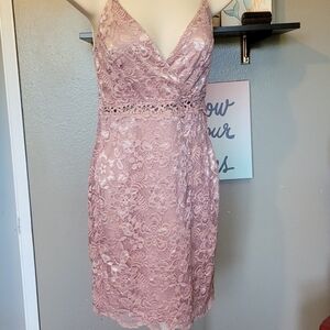 Lulu Rose Colored Size Small Lace Dress